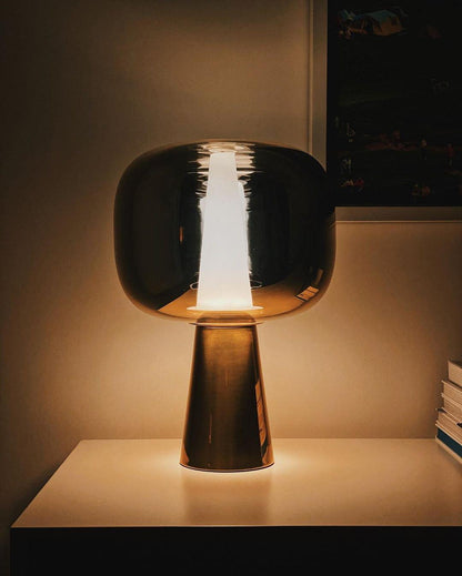 Dusk Dawn LED Table Lamp Sculptural Metal Desk Lamp Modern Lighting
