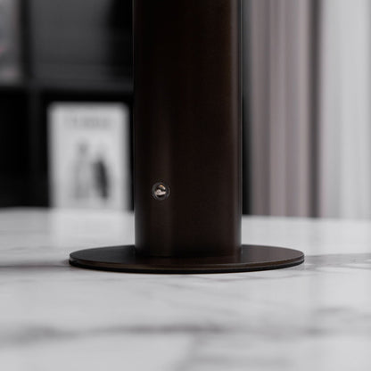 Luxury Alabaster Table Lamp – Natural Stone Lamp with Bronze Frame