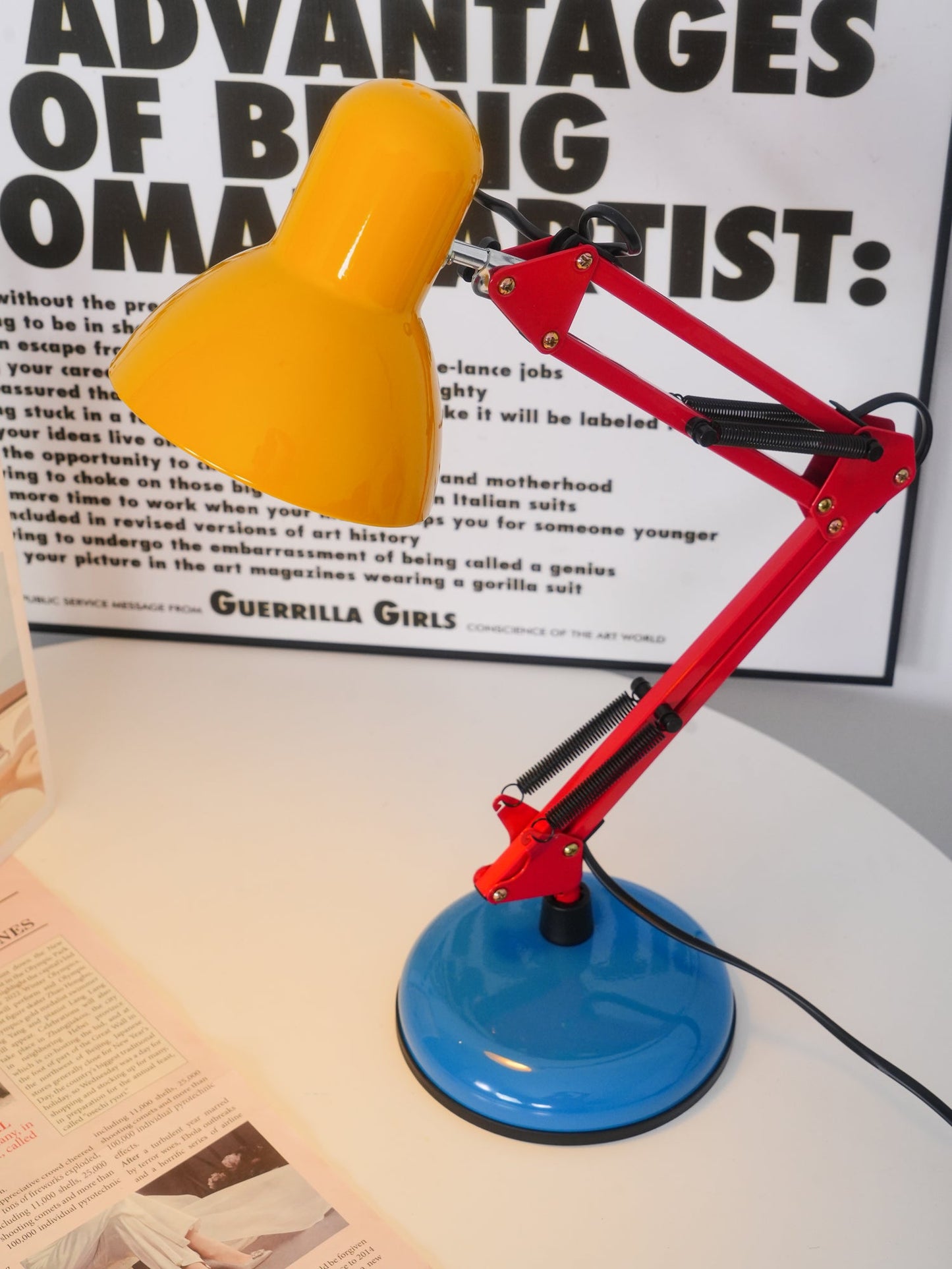 FlexiBright Table Lamp Modern Adjustable Metal Desk Lamp Colorful LED Light