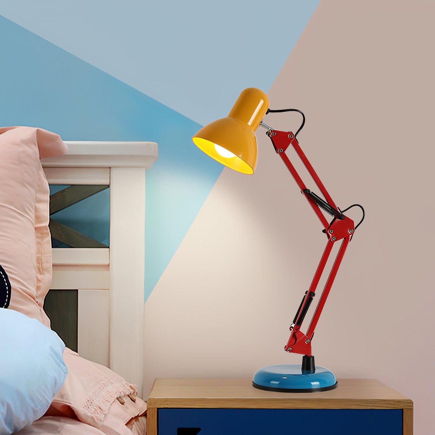 FlexiBright Table Lamp Modern Adjustable Metal Desk Lamp Colorful LED Light