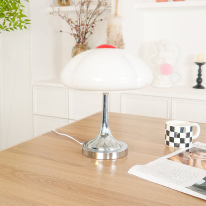 Flower Petal Lamp – Elegant Chrome & Glass Table Light