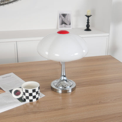 Flower Petal Lamp – Elegant Chrome & Glass Table Light