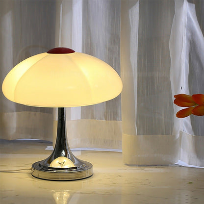 Flower Petal Lamp – Elegant Chrome & Glass Table Light