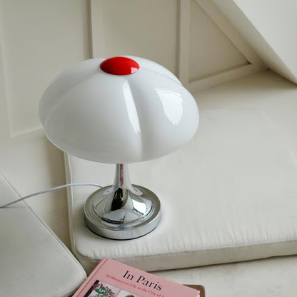 Flower Petal Lamp – Elegant Chrome & Glass Table Light