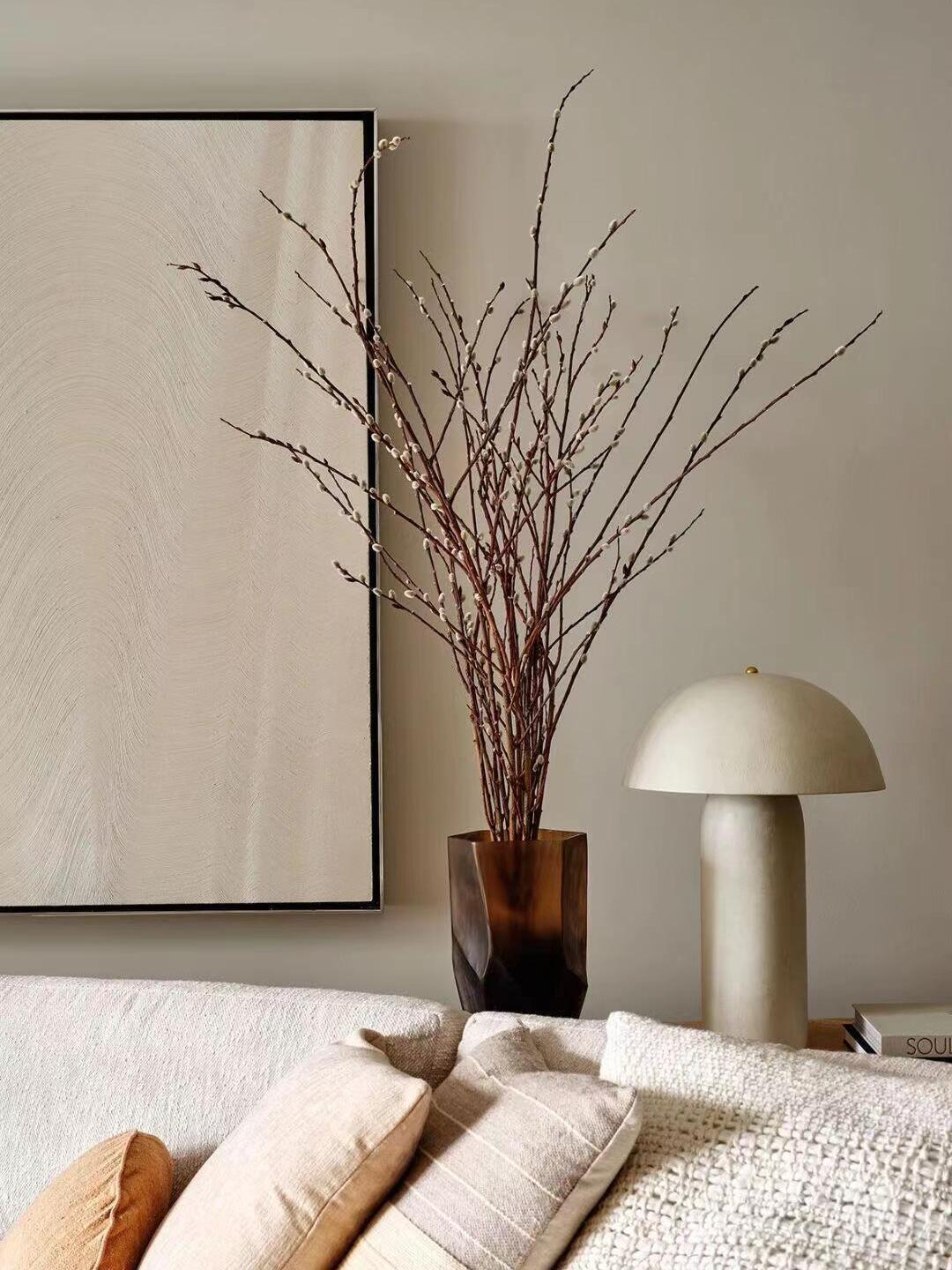 Fungi Glow Table Lamp Ceramic Metal Beige LED Indoor Lighting