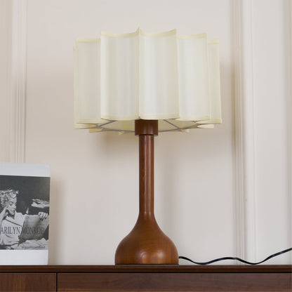Hakka Table Lamp Oak Walnut Beige LED Indoor Lighting