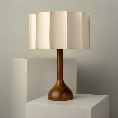 Hakka Table Lamp Oak Walnut Beige LED Indoor Lighting