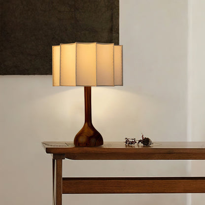Hakka Table Lamp Oak Walnut Beige LED Indoor Lighting