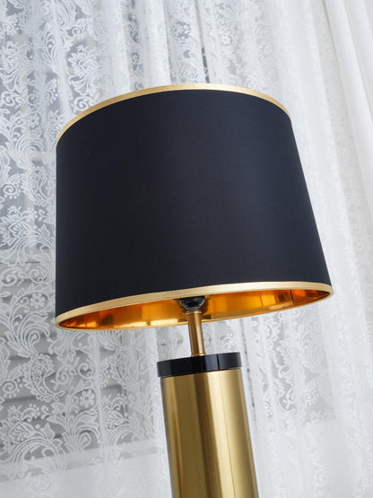 Jaspar Table Lamp – Modern Gold & Fabric Lighting Elegant Bedroom & Living Room Decor