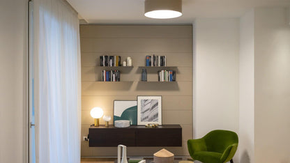 Gold Finish Hand-Blown Glass Sphere with Soft Warm Ambient Light Lamp