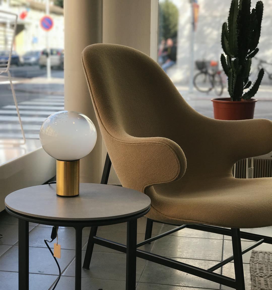 Gold Finish Hand-Blown Glass Sphere with Soft Warm Ambient Light Lamp