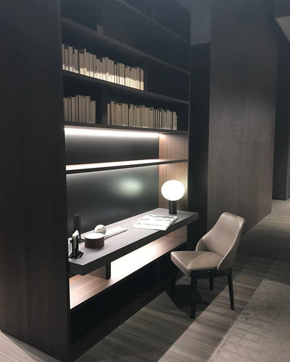 Gold Finish Hand-Blown Glass Sphere with Soft Warm Ambient Light Lamp