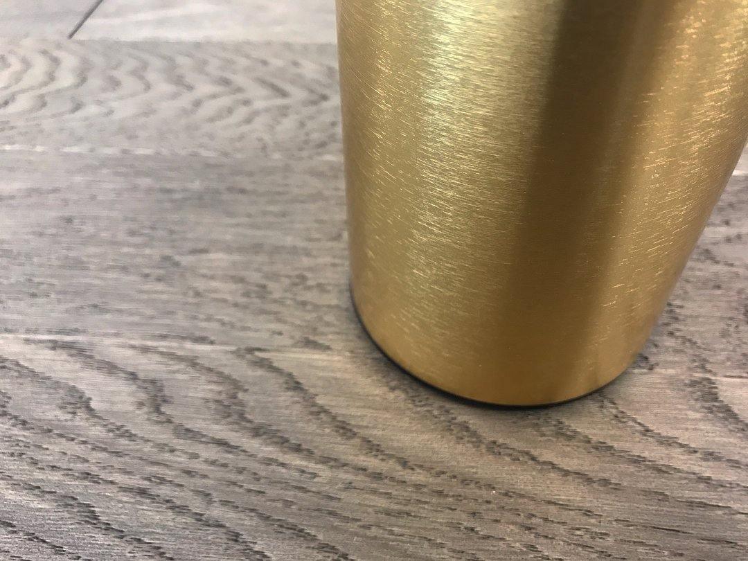 Gold Finish Hand-Blown Glass Sphere with Soft Warm Ambient Light Lamp