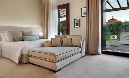 Gold Finish Hand-Blown Glass Sphere with Soft Warm Ambient Light Lamp