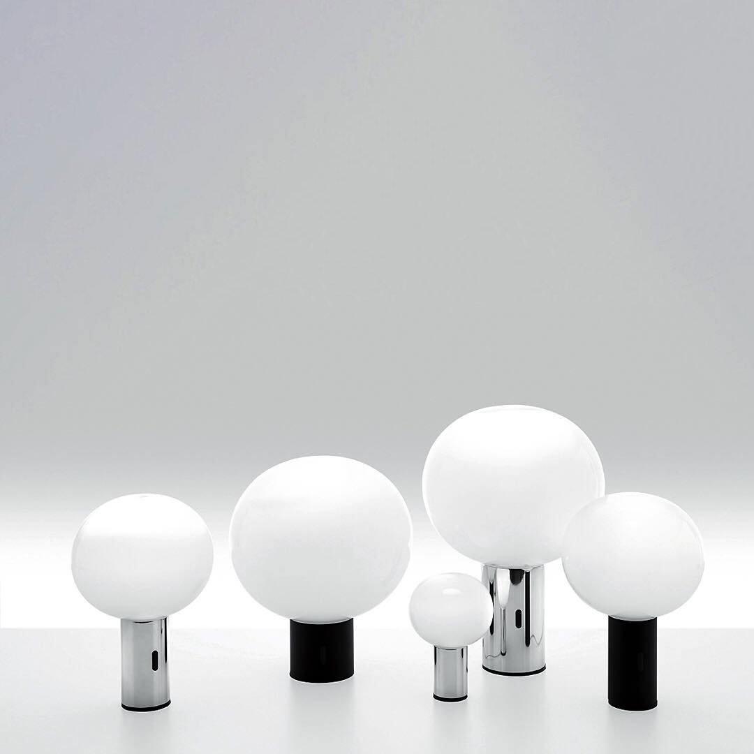 Gold Finish Hand-Blown Glass Sphere with Soft Warm Ambient Light Lamp