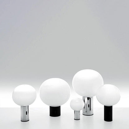 Gold Finish Hand-Blown Glass Sphere with Soft Warm Ambient Light Lamp