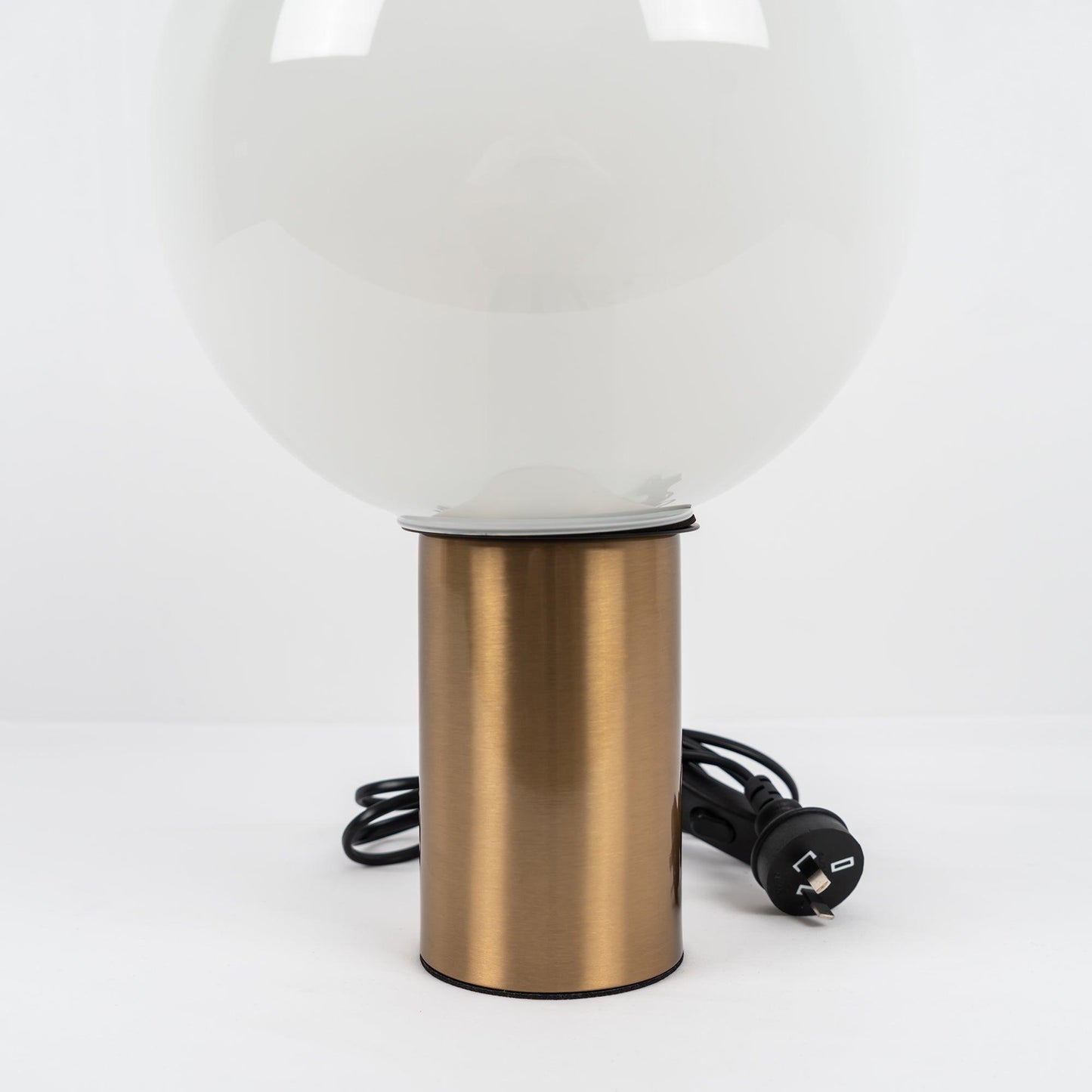 Gold Finish Hand-Blown Glass Sphere with Soft Warm Ambient Light Lamp