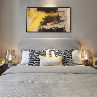 Modern Leimu Table Lamp LED Concrete Base Glass Shade Lighting