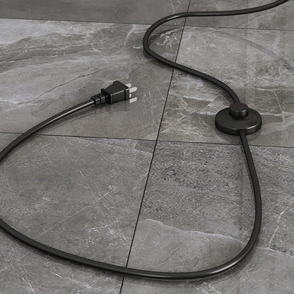 Gold Floor Lamp Table with Storage Shelf