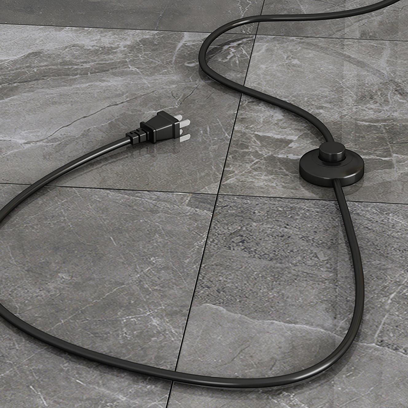 Gold Floor Lamp Table with Storage Shelf