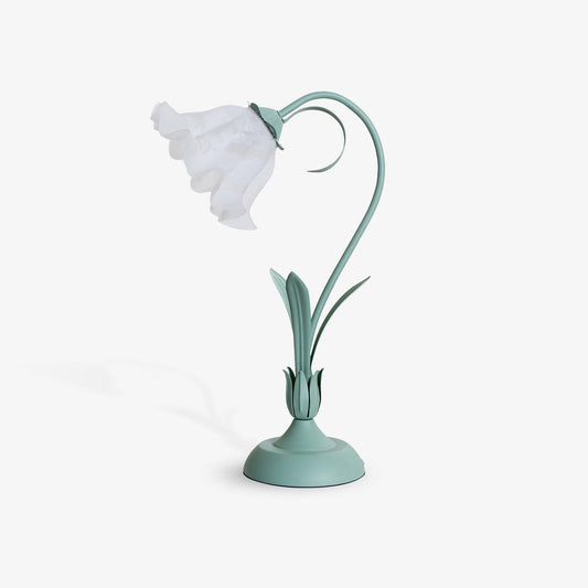 Lily of the Valley Design with Gold Accents & Warm Ambient Glow Lamp