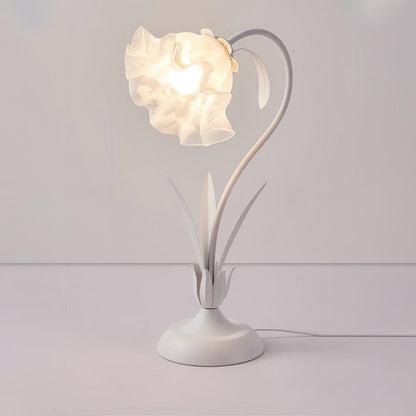 Lily of the Valley Design with Gold Accents & Warm Ambient Glow Lamp