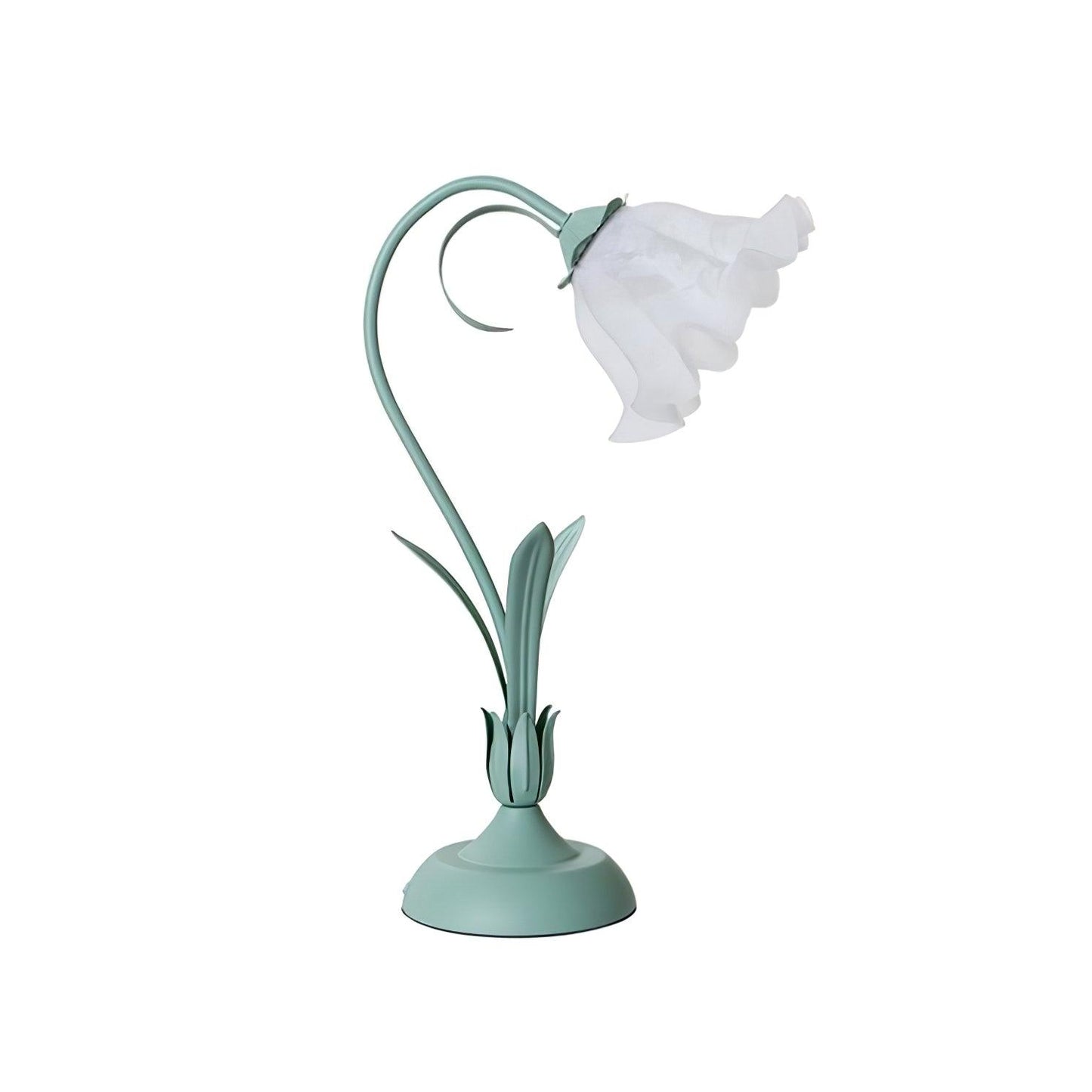 Lily of the Valley Design with Gold Accents & Warm Ambient Glow Lamp