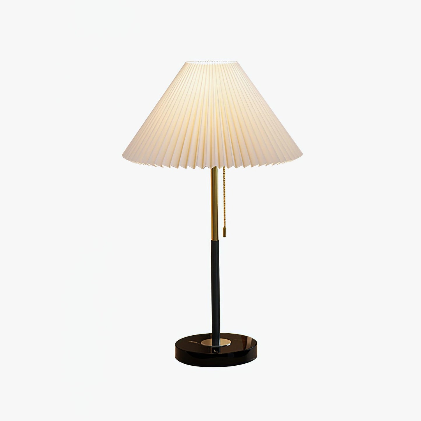 Matin Marble Table Lamp – Waxed Fabric Shade with LED Warm Light