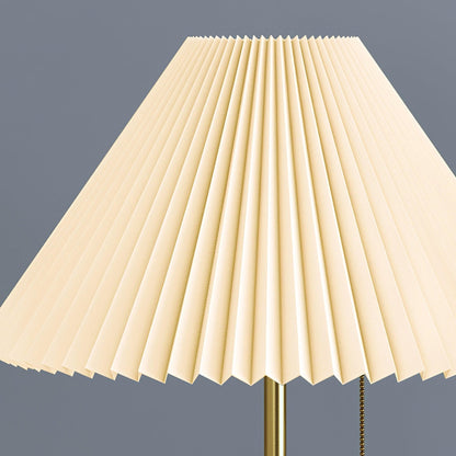Matin Marble Table Lamp – Waxed Fabric Shade with LED Warm Light