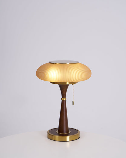 Matsutake Table Lamp Walnut Black Nickel Gold LED Indoor Lighting