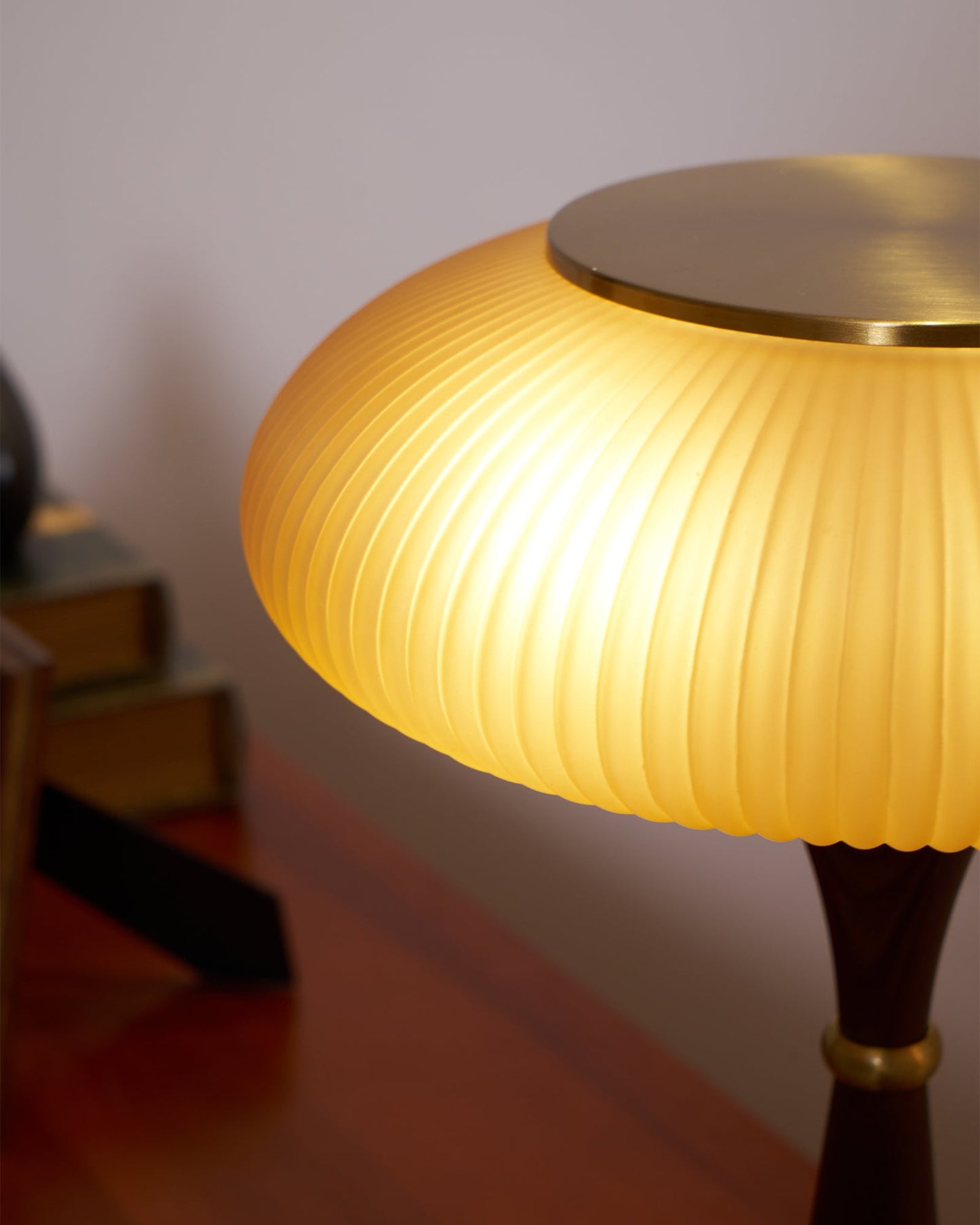 Matsutake Table Lamp Walnut Black Nickel Gold LED Indoor Lighting