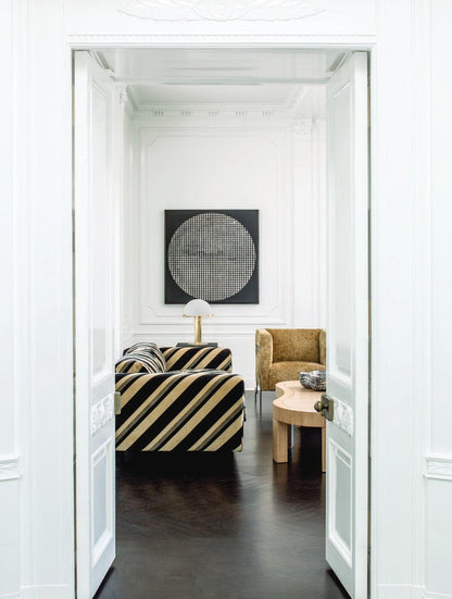 Luxury Alabaster Table Lamp – Natural Stone Lamp with Bronze Frame