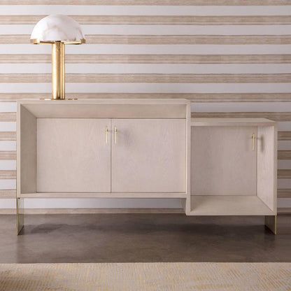 Luxury Alabaster Table Lamp – Natural Stone Lamp with Bronze Frame