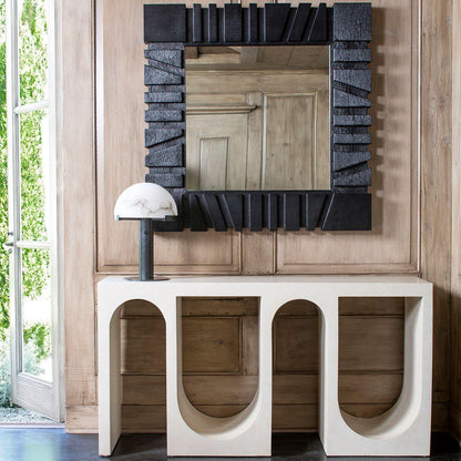 Luxury Alabaster Table Lamp – Natural Stone Lamp with Bronze Frame