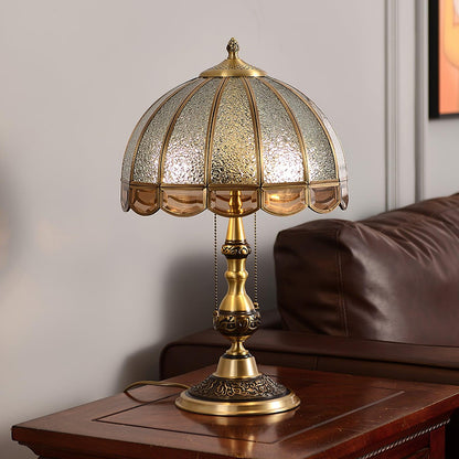 Meyde Table Light with Brass Gold Body & Matte Glass Shade for Modern Elegant Interiors Lamp
