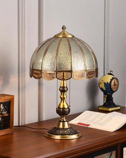 Meyde Table Light with Brass Gold Body & Matte Glass Shade for Modern Elegant Interiors Lamp