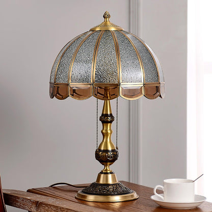 Meyde Table Light with Brass Gold Body & Matte Glass Shade for Modern Elegant Interiors Lamp