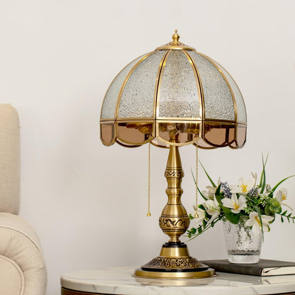 Meyde Table Light with Brass Gold Body & Matte Glass Shade for Modern Elegant Interiors Lamp