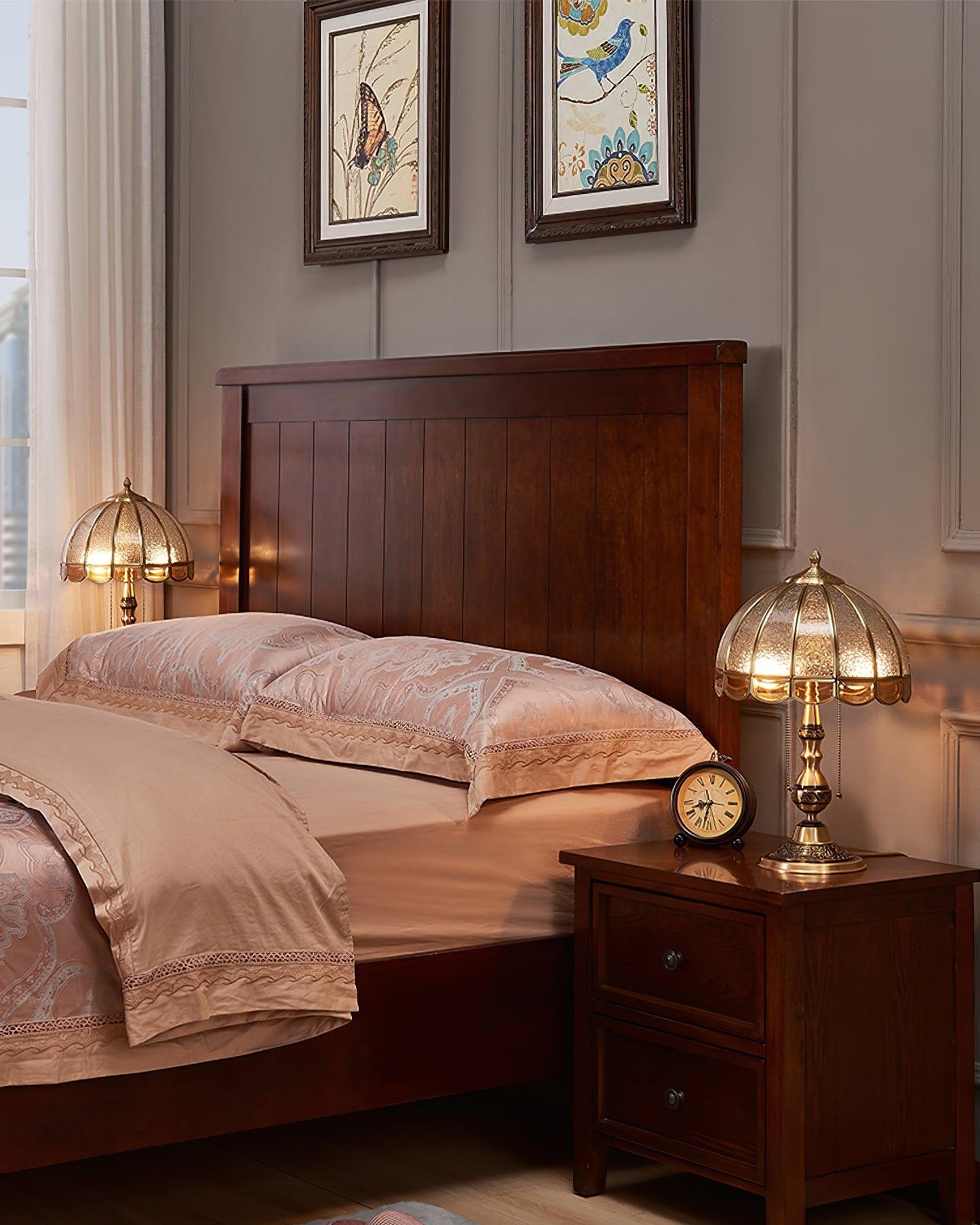 Meyde Table Light with Brass Gold Body & Matte Glass Shade for Modern Elegant Interiors Lamp