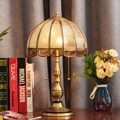 Meyde Table Light with Brass Gold Body & Matte Glass Shade for Modern Elegant Interiors Lamp