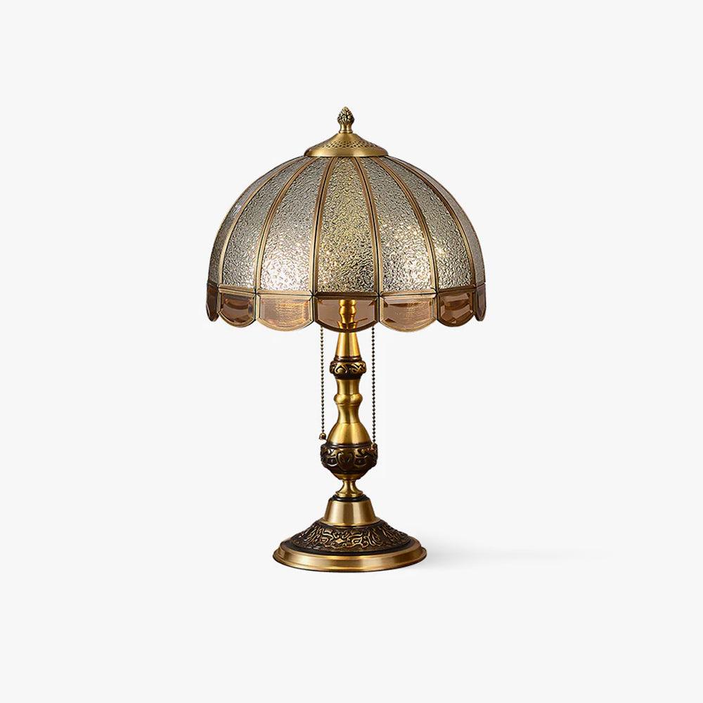 Meyde Table Light with Brass Gold Body & Matte Glass Shade for Modern Elegant Interiors Lamp