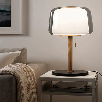 Mona Glass Table Lamp Metal Marble Modern LED Bedside Desk Light