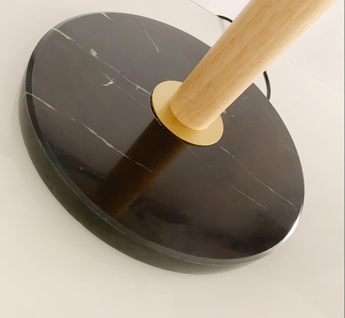 Mona Glass Table Lamp Metal Marble Modern LED Bedside Desk Light