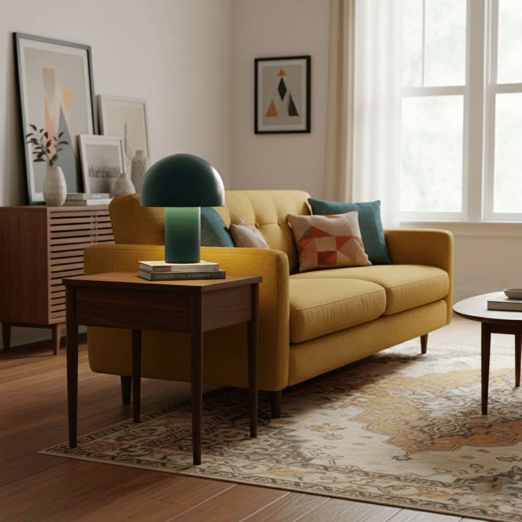 Whimsical Mushroom Umbrella Design with Warm Ambient Lighting Lamp