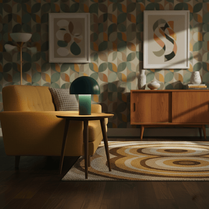 Whimsical Mushroom Umbrella Design with Warm Ambient Lighting Lamp