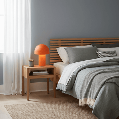 Whimsical Mushroom Umbrella Design with Warm Ambient Lighting Lamp