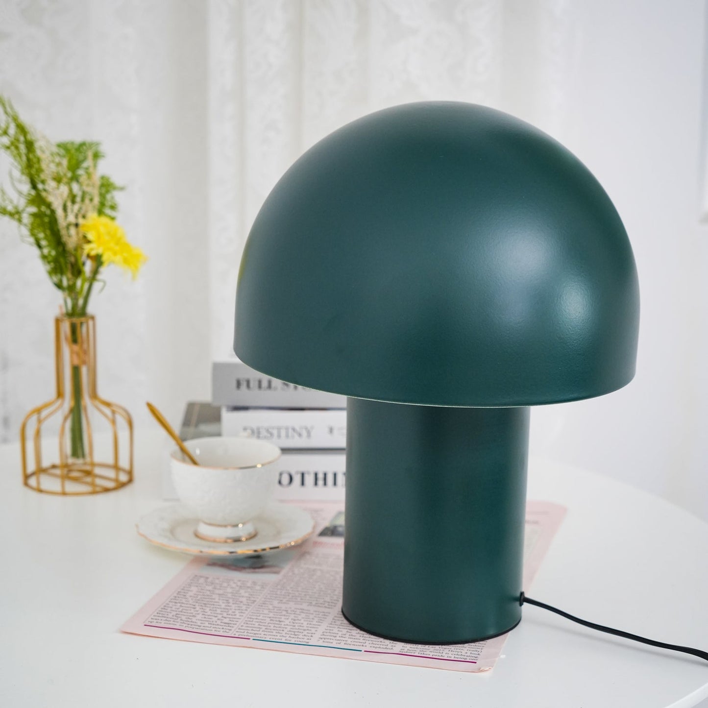 Whimsical Mushroom Umbrella Design with Warm Ambient Lighting Lamp