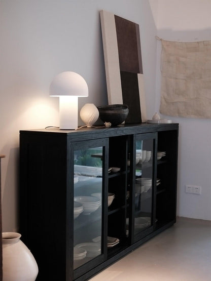 Whimsical Mushroom Umbrella Design with Warm Ambient Lighting Lamp