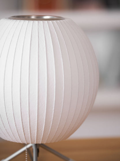 Nelson Tripod Table Lamp Chrome White LED Indoor Lighting