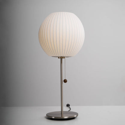 Nelson Lamp – Modern Chrome & Walnut Table Light